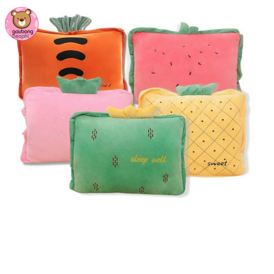 Gối Ôm Trái Cây Kèm Chăn