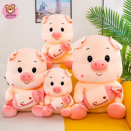 Thú Bông Heo Ôm Kẹo